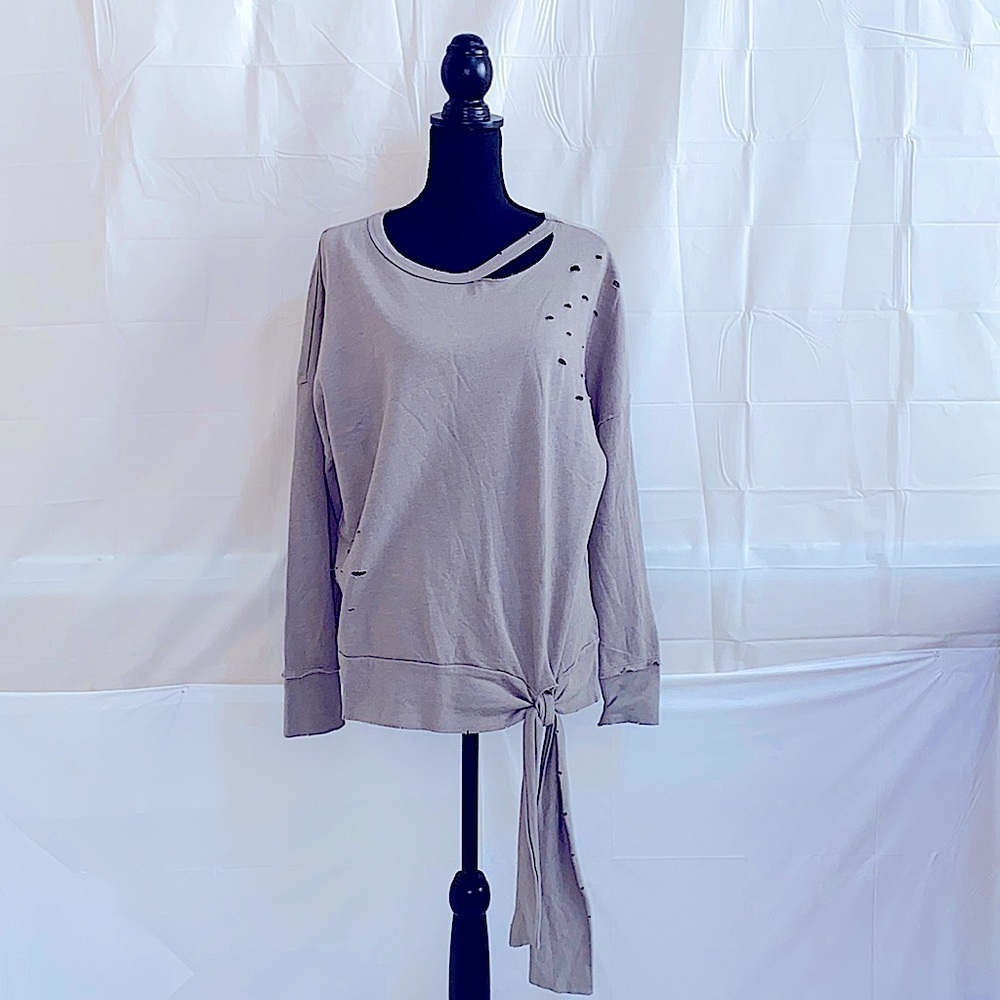 Abound Long Sleeve Fleece Top Size L